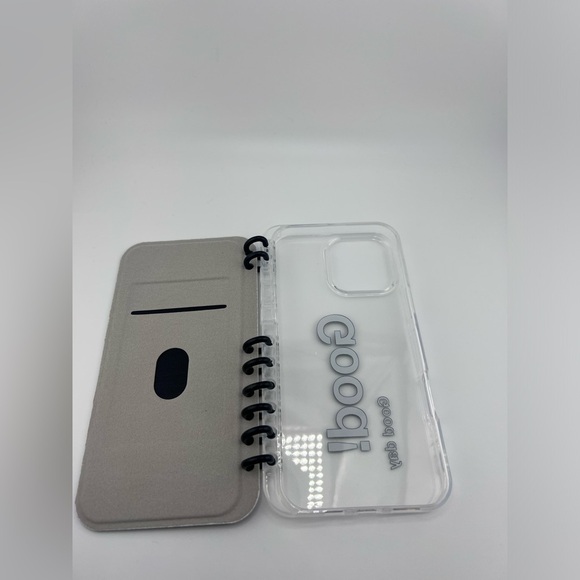 White and Black IPhone 16 pro max Case with Text Design - Picture 8 of 8